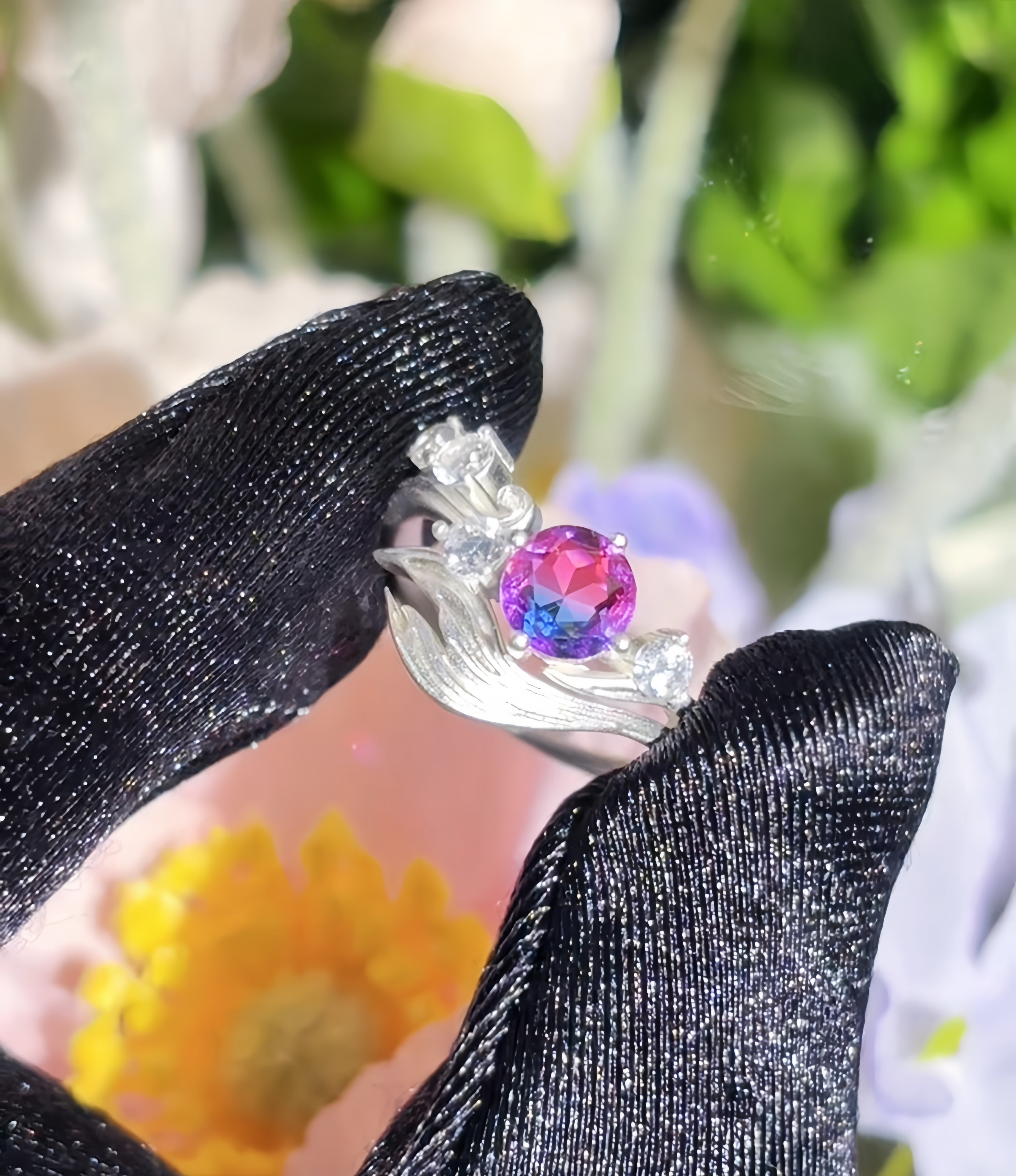 Love and Deepspace | Rafaye Fish Tail Inspired Ring Sterling Silver 925 Zircon