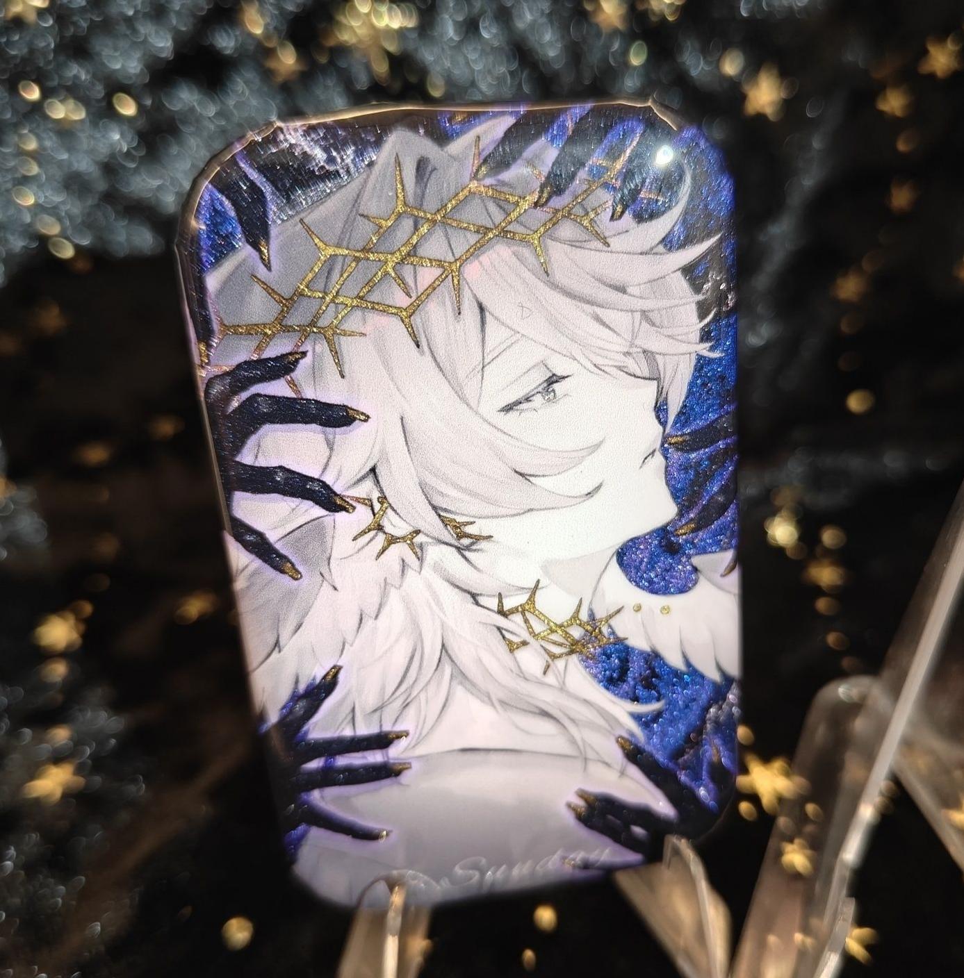 HSR Robin and Sunday Art Print Set Pin Back Buttons Prints Honkai Star Rail