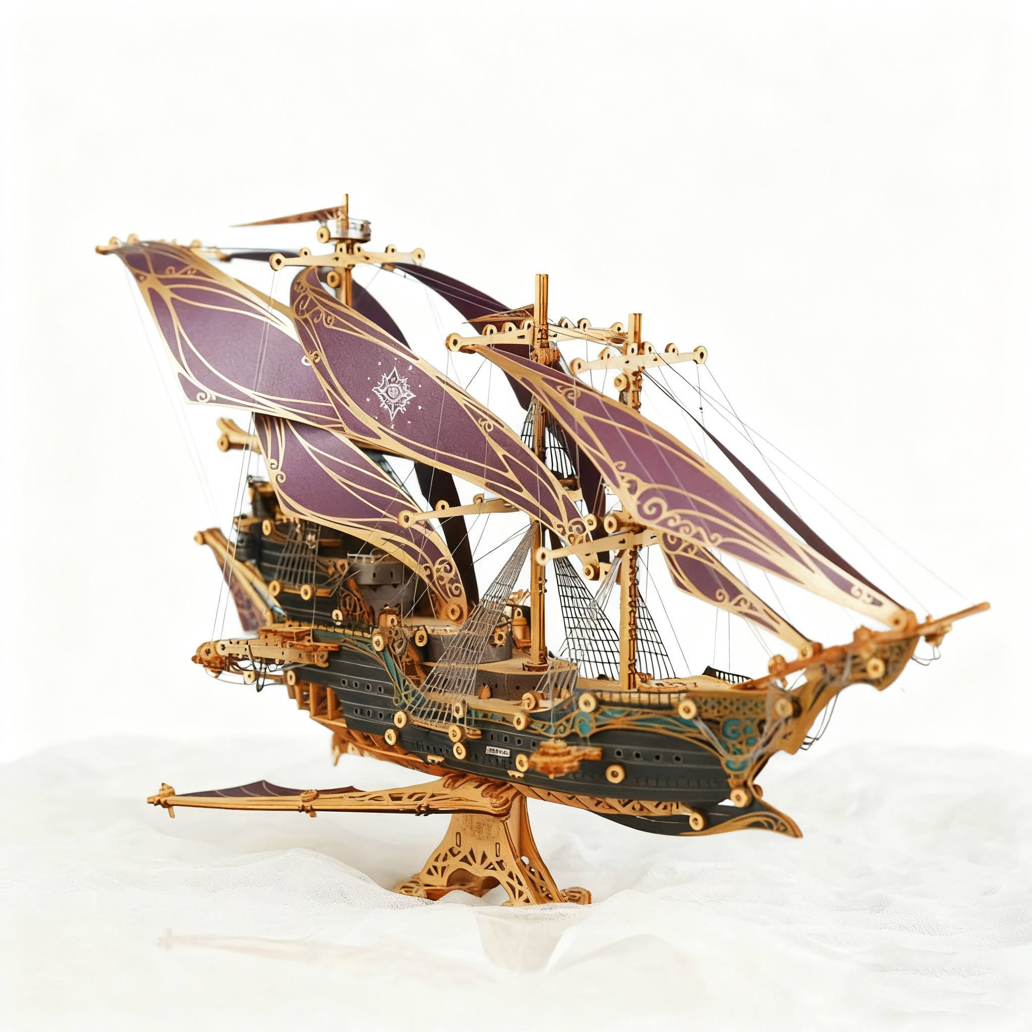 LOTM | Cattleya‘s The Future Ship Wooden Model 500peices 3D Model Puzzle