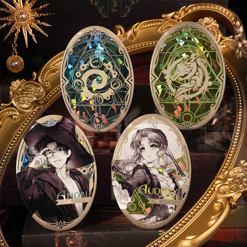 LOTM丨Official painted retro series double flash badge set