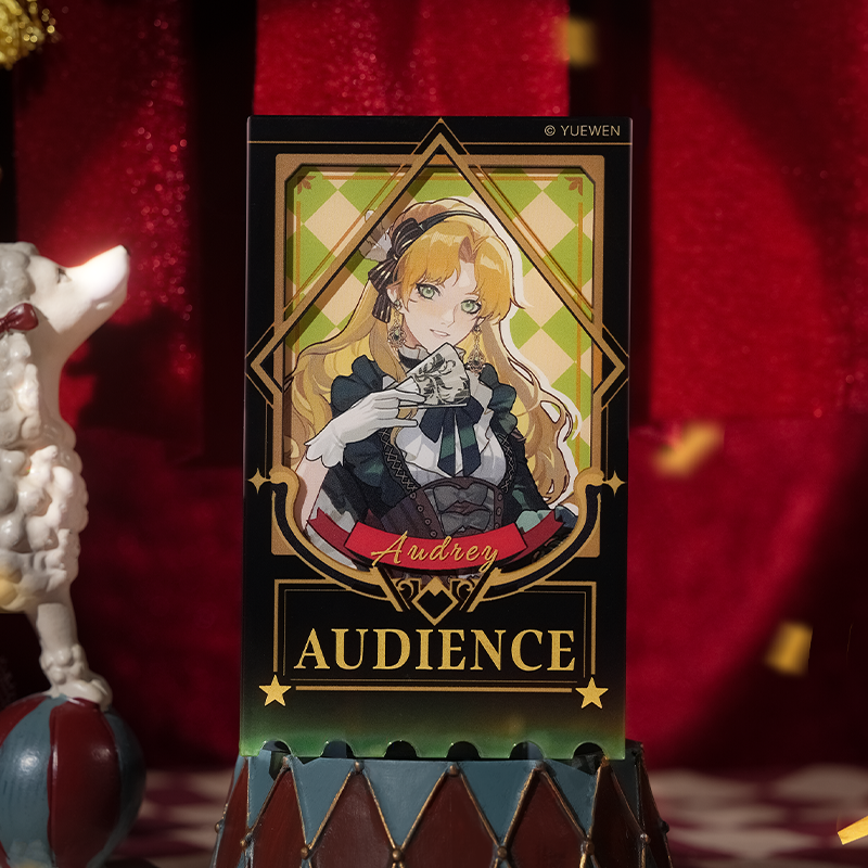 LOTM丨Circus series relief bronzing ticket stub acrylic card