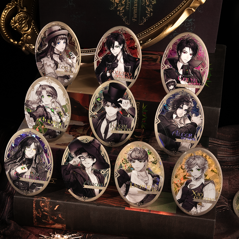 LOTM丨Official painted retro series double flash badge set