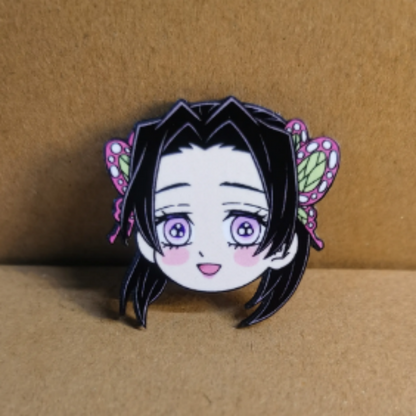 Demon Slayer | Magnetic Refrigerator Stickers & Pin Badges 12Pcs