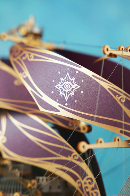 LOTM | Cattleya‘s The Future Ship Wooden Model 500peices 3D Model Puzzle