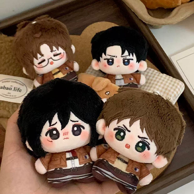 AOT | Cute Cotton Doll Key Chain 10CM Eren Mikasa