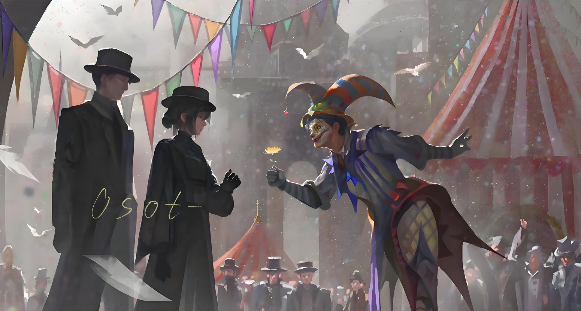 Clown Klein Presents Flowers Includes the artist's autograph