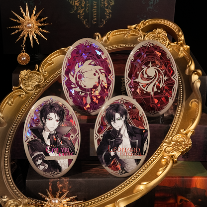 LOTM丨Official painted retro series double flash badge set