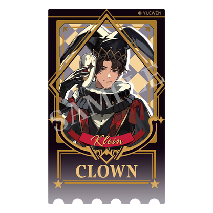 LOTM丨Circus series relief bronzing ticket stub acrylic card