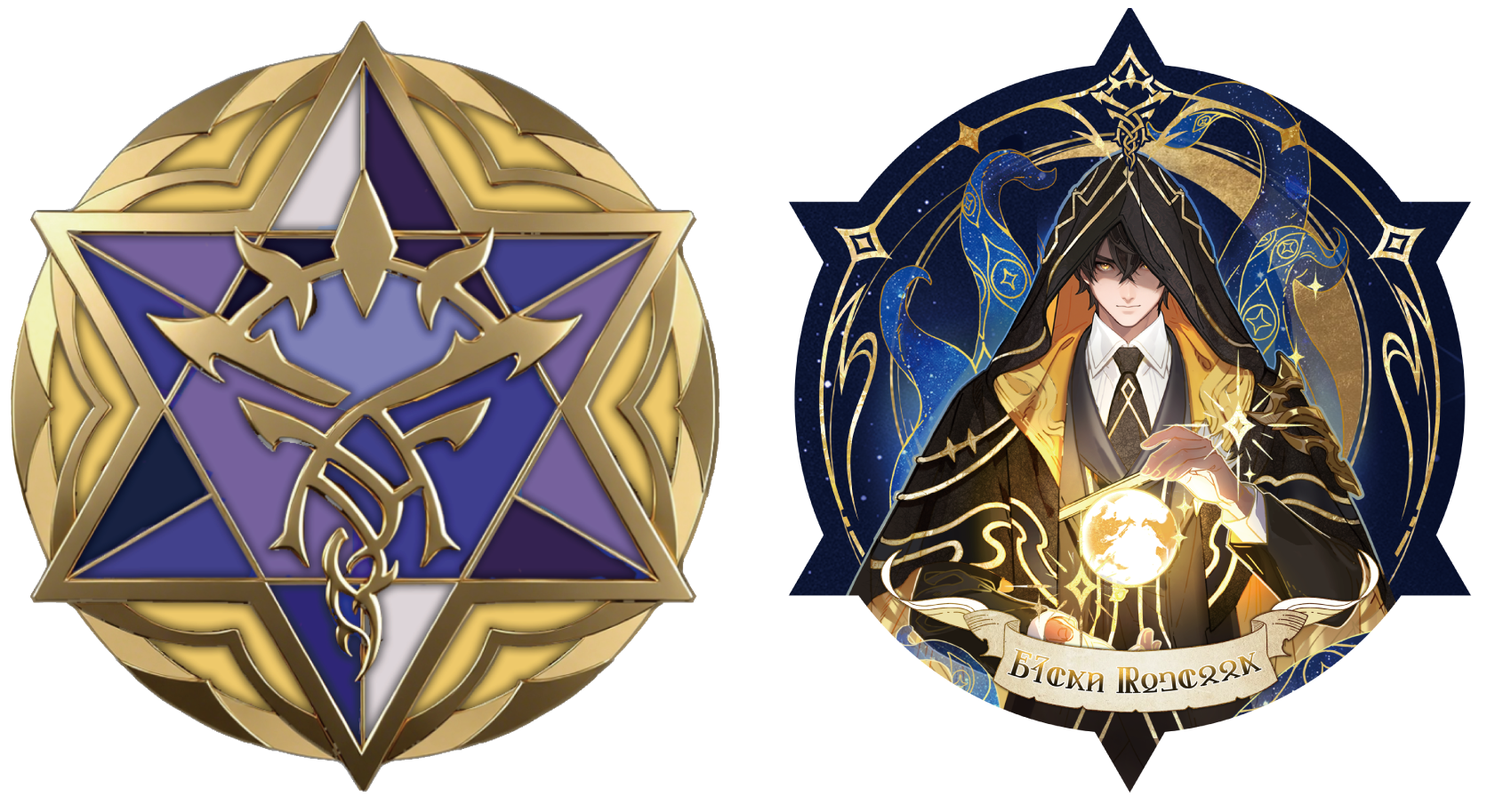 LOTM X Honor of Kings Collab Series Acrylic Photo Card Standee Badges