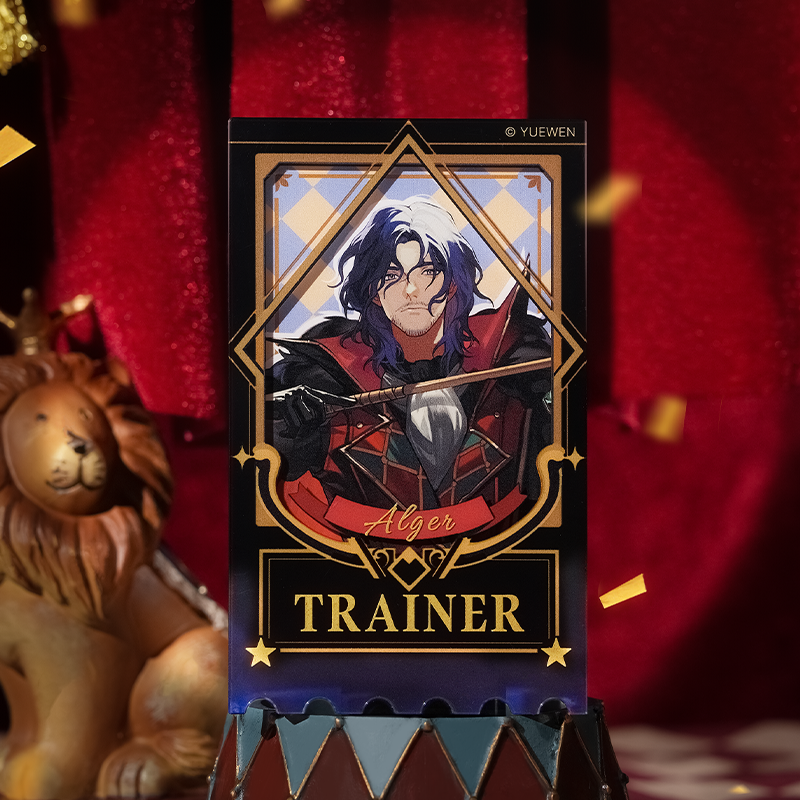 LOTM丨Circus series relief bronzing ticket stub acrylic card