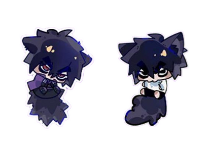 Scissor Seven | Acrylic Wagging Tail Pendant 5cm