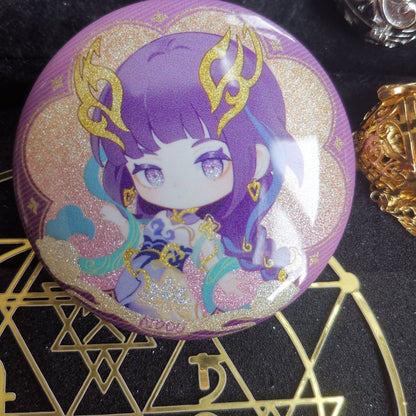 Genshin Impact | Soaring Deity Series Chibi Badges