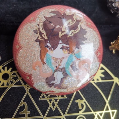 Genshin Impact | Soaring Deity Series Chibi Badges