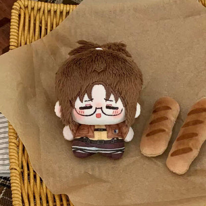 AOT | Cute Cotton Doll Key Chain 10CM Eren Mikasa