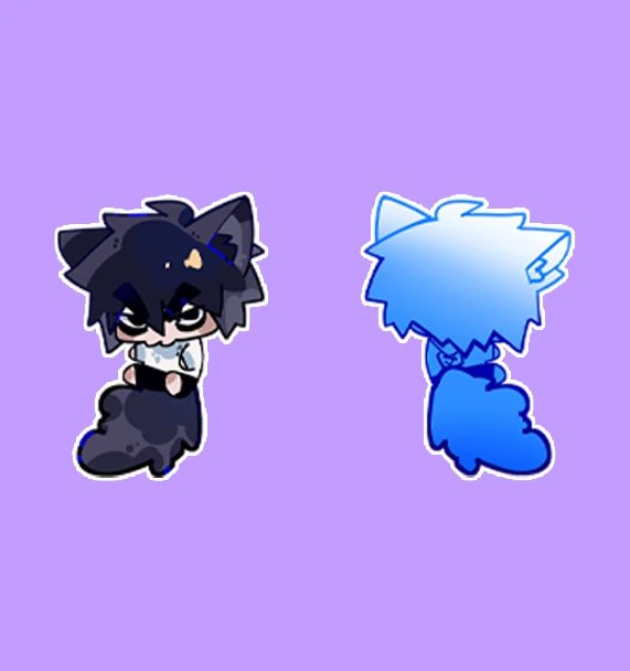 Scissor Seven | Acrylic Wagging Tail Pendant 5cm